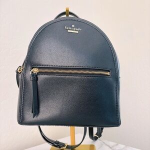 Kate Spade Black Leather Small‎ Backpack